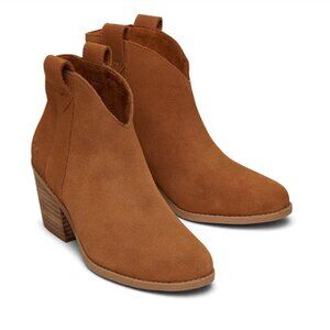 NWT TOMS Womens Constance Ankle Boot - Tan